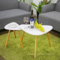 Wooden modern coffee table and  end table coffee table set